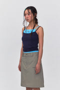 REST & RECREATION -  RR LAYERED SLEEVELESS TOP（ 2 colour）