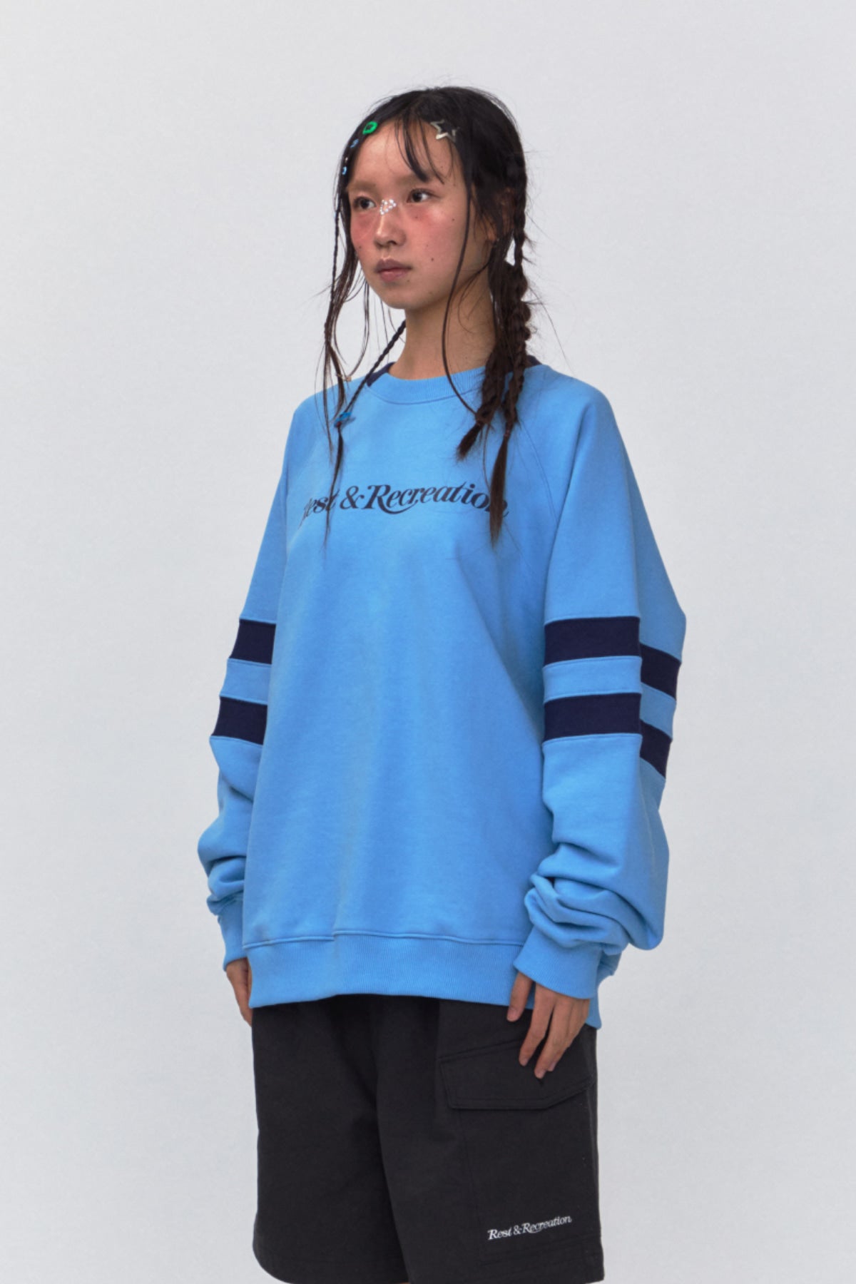 REST & RECREATION -  RR OVERSIZED RAGLAN SWEATSHIRT（ 3 colour）