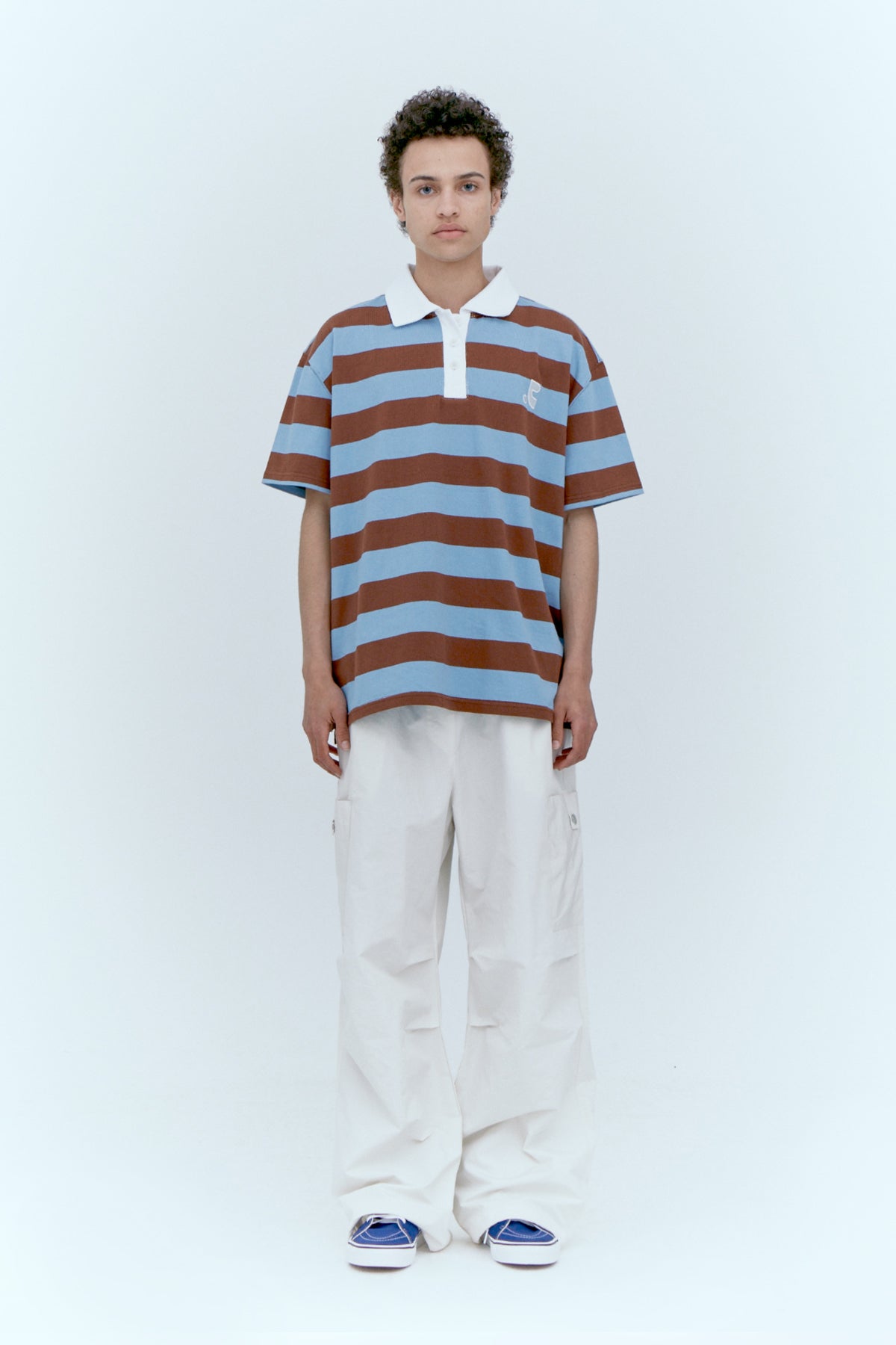 REST & RECREATION -  STRIPE RUGBY T-SHIRT（ 3 colour）