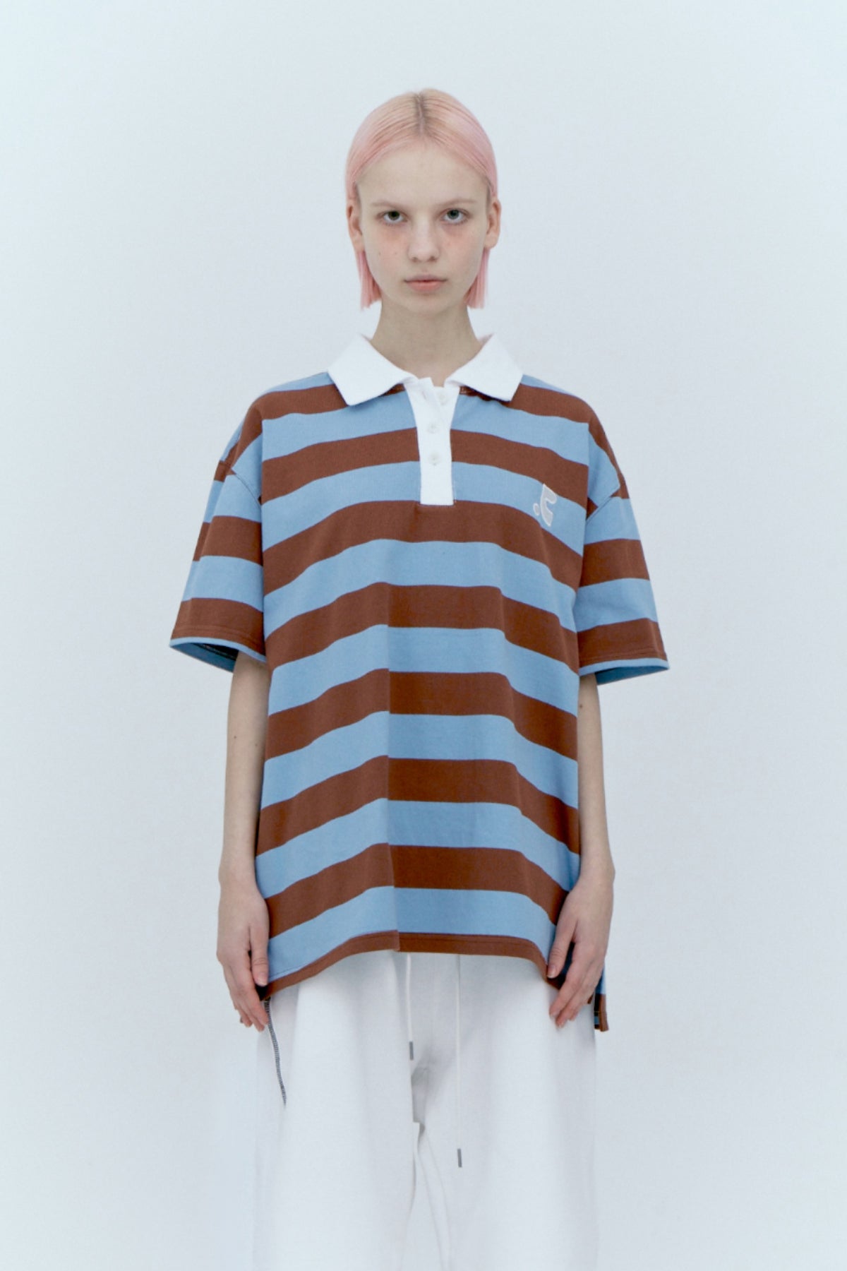 REST & RECREATION -  STRIPE RUGBY T-SHIRT（ 3 colour）