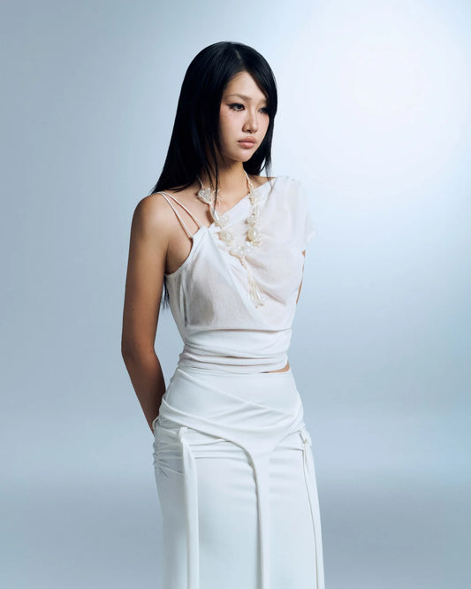 BUNNY HILL CONCEPT - SAMIR TOP WHITE (Dispatch in 48hrs)