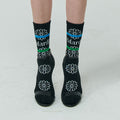 MARDI MERCREDI -  SOCKS FLOS EMOJI_BLACK