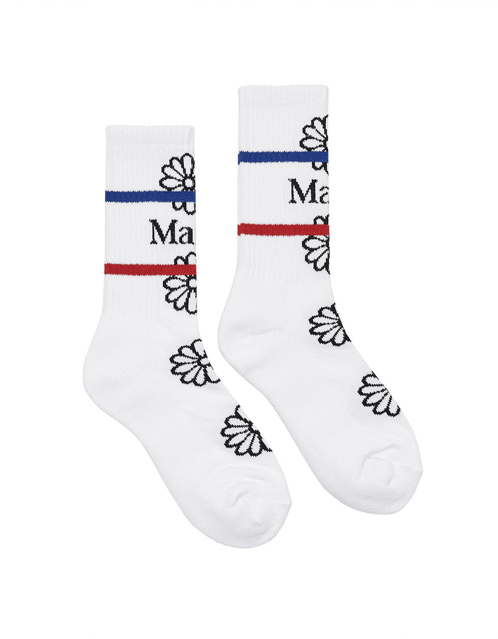 MARDI MERCREDI -  SOCKS FLOS EMOJI_WHITE