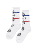 MARDI MERCREDI -  SOCKS FLOS EMOJI_WHITE