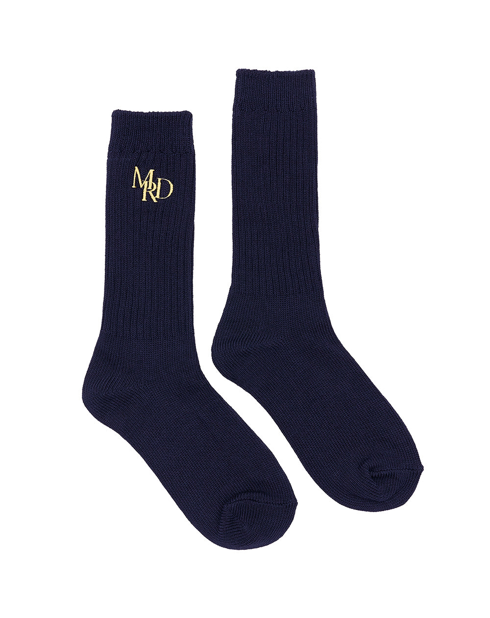 MARDI MERCREDI -  SOCKS MRD LOGO_NAVY YELLOW