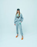 MARDI MERCREDI -  SWEAT PANTS MARCHE EMBLEM_GREY GREEN