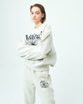 MARDI MERCREDI -  SWEAT PANTS MARCHE EMBLEM_OATMEAL BLACK