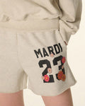 MARDI MERCREDI -  SWEAT SHORTS NUMERO 23_OATMEAL BLACK