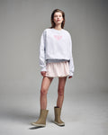 MARDI MERCREDI -  SWEATSHIRT ALUMNI CLASSIQUE NEEDLEWORK_HEATHER PINK