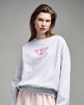 MARDI MERCREDI -  SWEATSHIRT ALUMNI CLASSIQUE NEEDLEWORK_HEATHER PINK