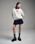 MARDI MERCREDI -  SWEATSHIRT ALUMNI CLASSIQUE NEEDLEWORK_OATMEAL BURGUNDY