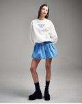 MARDI MERCREDI -  SWEATSHIRT ALUMNI CLASSIQUE NEEDLEWORK_WHITE BLUE