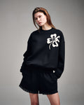 MARDI MERCREDI -  SWEATSHIRT CLOVERMARDI_BLACK CREAM