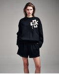 MARDI MERCREDI -  SWEATSHIRT CLOVERMARDI_BLACK CREAM