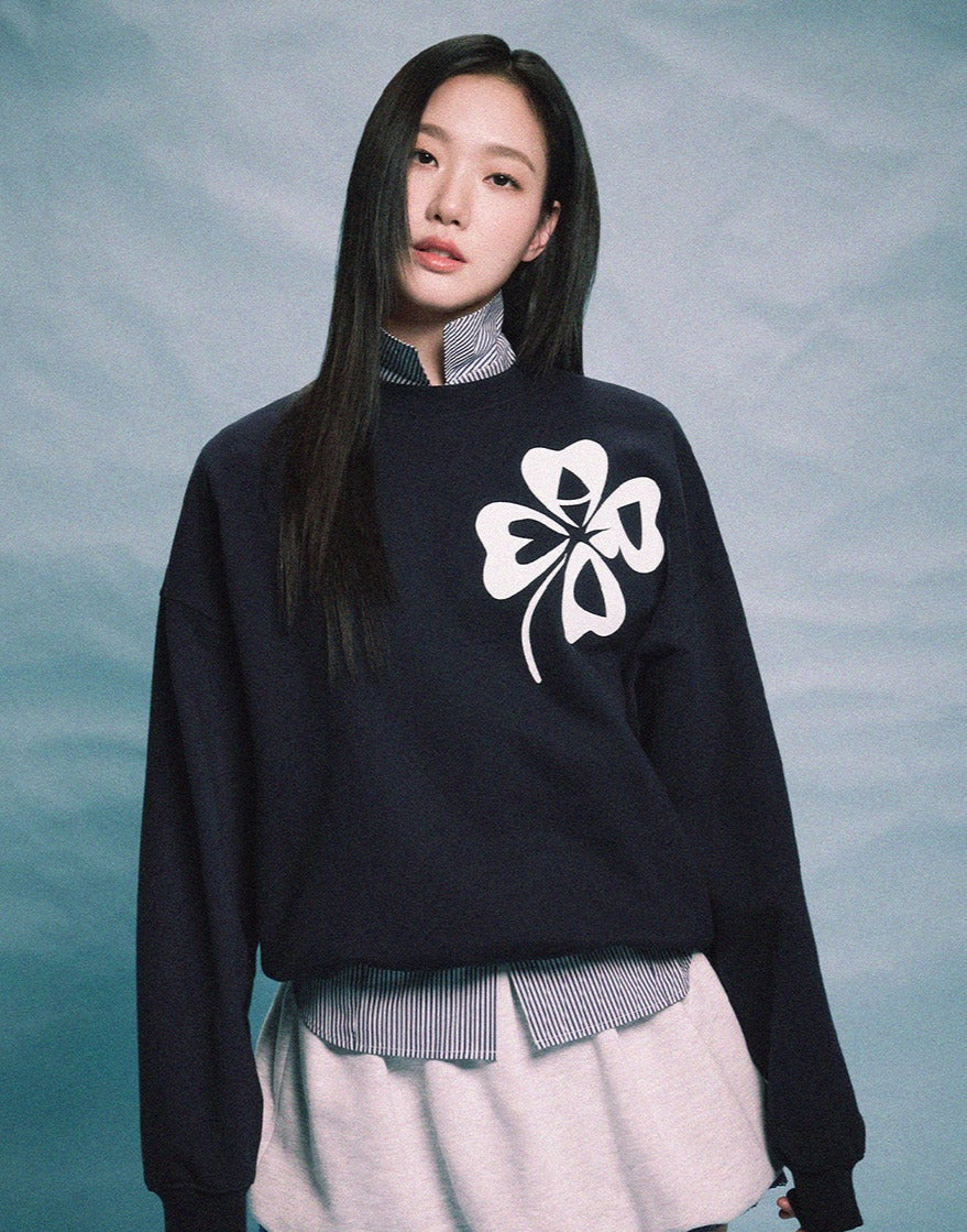 MARDI MERCREDI -  SWEATSHIRT CLOVERMARDI_NAVY WHITE