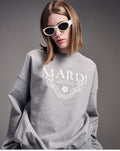 MARDI MERCREDI -  SWEATSHIRT GRAND ALUMNI CLASSIQUE_GREY IVORY