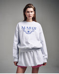 MARDI MERCREDI -  SWEATSHIRT GRAND ALUMNI CLASSIQUE_HEATHER BLUE