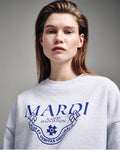 MARDI MERCREDI -  SWEATSHIRT GRAND ALUMNI CLASSIQUE_HEATHER BLUE