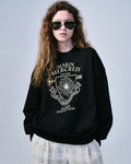 MARDI MERCREDI -  SWEATSHIRT ALUMNI EMBLEM_BLACK CREAM