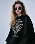 MARDI MERCREDI -  SWEATSHIRT ALUMNI EMBLEM_BLACK CREAM