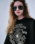 MARDI MERCREDI -  SWEATSHIRT ALUMNI EMBLEM_BLACK CREAM