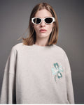 MARDI MERCREDI -  SWEATSHIRT CLOVERMARDI SATIN_OATMEAL MINT