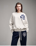 MARDI MERCREDI -  SWEATSHIRT CLOVERMARDI_OATMEAL NAVY