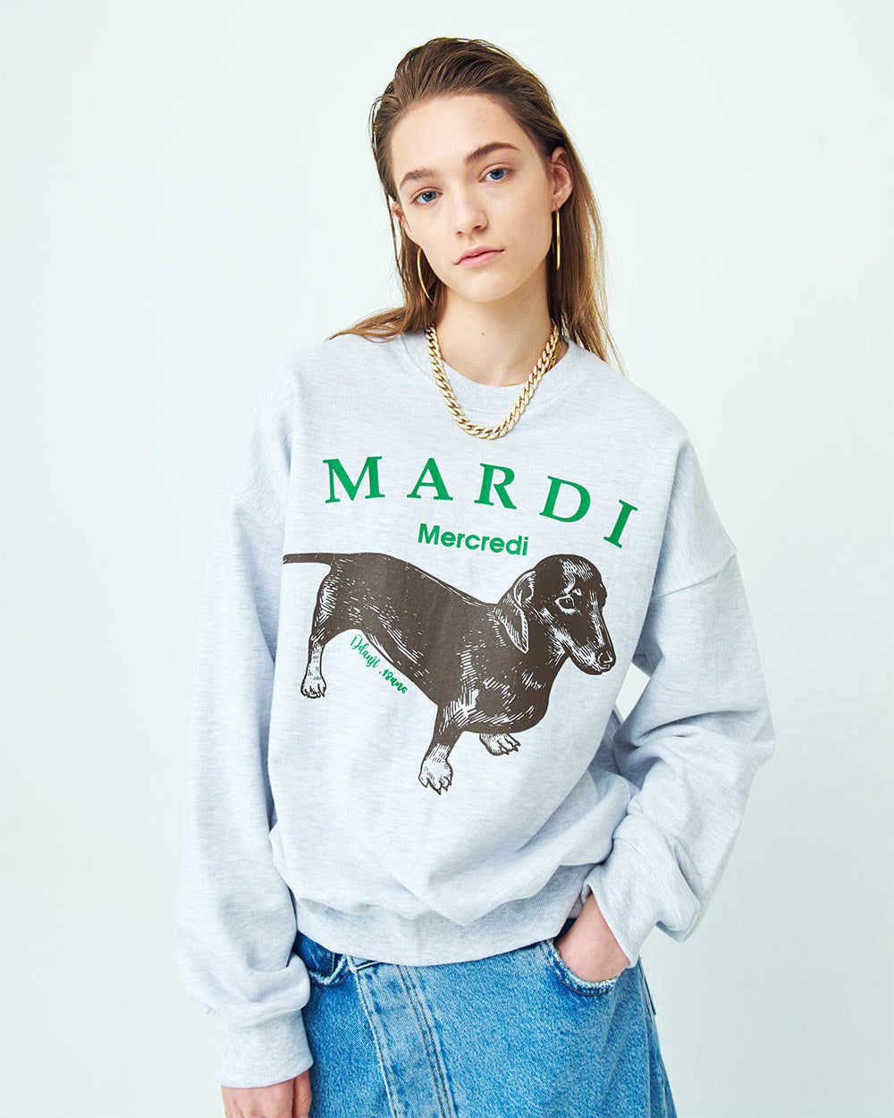 MARDI MERCREDI -  SWEATSHIRT DDANJI_HEATHER