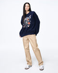 MARDI MERCREDI -  SWEATSHIRT FLOWERMARDI BLOSSOM_NAVY WHITE