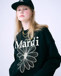 MARDI MERCREDI -  SWEATSHIRT FLOWERMARDI_BLACK CREAM