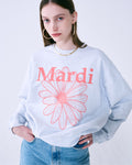 MARDI MERCREDI -  SWEATSHIRT FLOWERMARDI_HEATHER CORAL