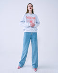 MARDI MERCREDI -  SWEATSHIRT FLOWERMARDI_HEATHER CORAL