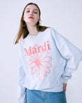 MARDI MERCREDI -  SWEATSHIRT FLOWERMARDI_HEATHER CORAL