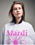 MARDI MERCREDI -  SWEATSHIRT FLOWERMARDI_HEATHER VIOLET