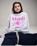 MARDI MERCREDI -  SWEATSHIRT FLOWERMARDI_HEATHER VIOLET