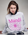 MARDI MERCREDI -  SWEATSHIRT FLOWERMARDI_HEATHER VIOLET