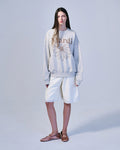 MARDI MERCREDI -  SWEATSHIRT FLOWERMARDI_OATMEAL TAUPE