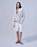 MARDI MERCREDI -  SWEATSHIRT FLOWERMARDI_OATMEAL TAUPE