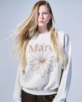 MARDI MERCREDI -  SWEATSHIRT FLOWERMARDI_OATMEAL TAUPE