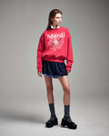 MARDI MERCREDI -  SWEATSHIRT FLOWERMARDI_RED IVORY