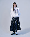 MARDI MERCREDI -  SWEATSHIRT FLOWERMARDI_WHITE NAVY