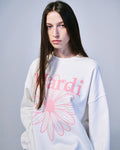 MARDI MERCREDI -  SWEATSHIRT FLOWERMARDI_WHITE PINK