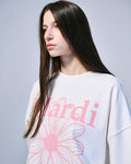 MARDI MERCREDI -  SWEATSHIRT FLOWERMARDI_WHITE PINK