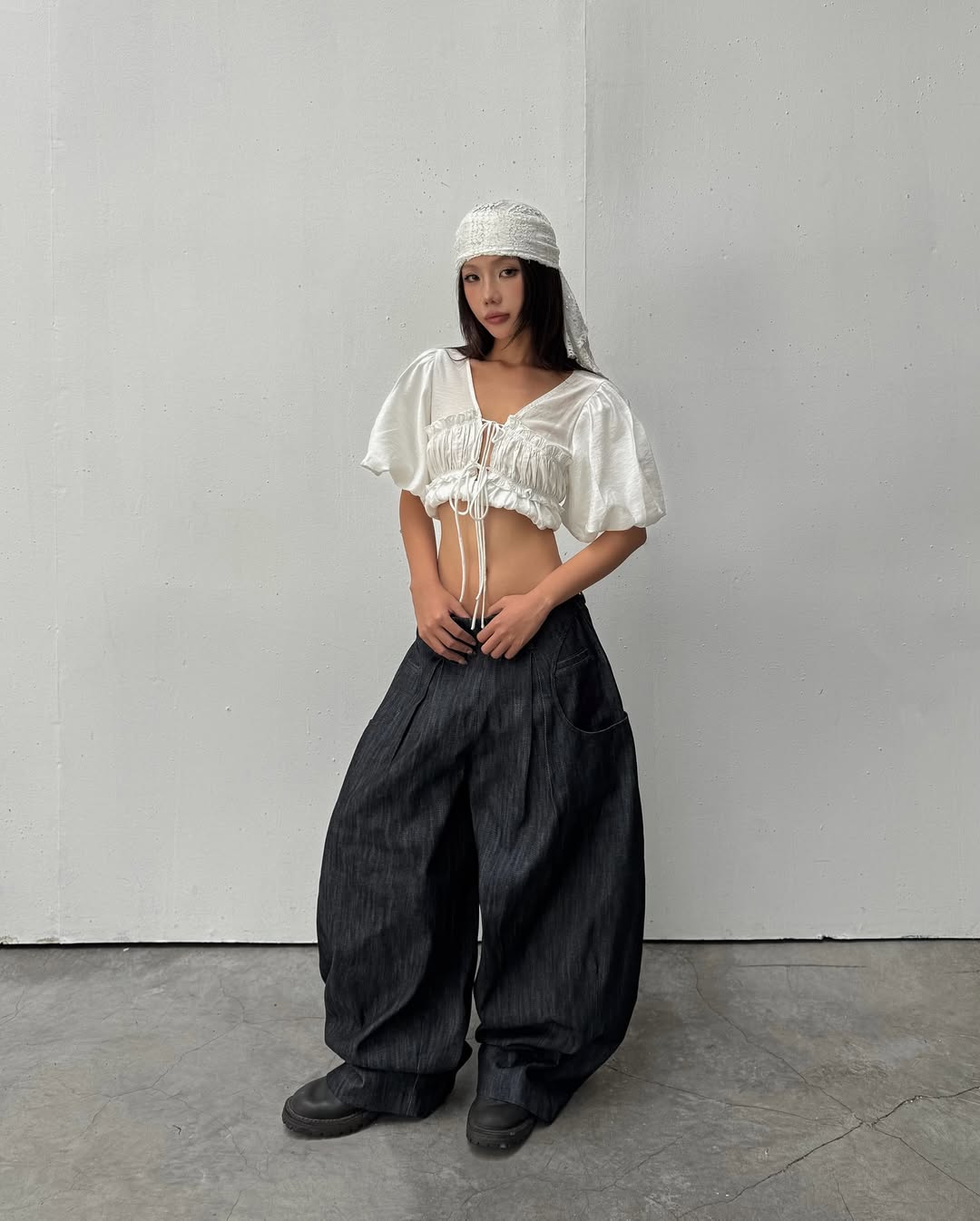 Sagittarius.A+ - Orionis wide pants / raw denim (Dispatch in 48hrs)