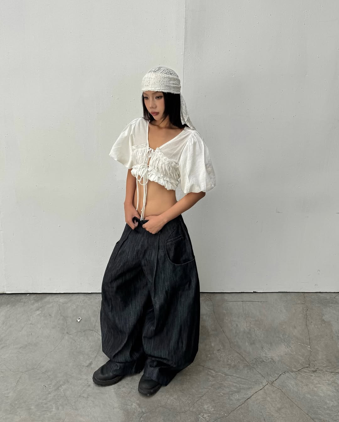 Sagittarius.A+ - Orionis wide pants / raw denim (Dispatch in 48hrs)
