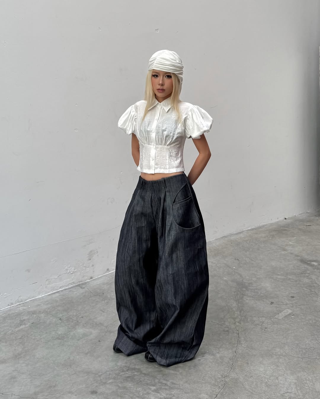 Sagittarius.A+ - Orionis wide pants / raw denim (Dispatch in 48hrs)