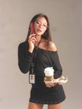 Mia Ritta - Zuri Top / Charcoal