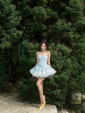 LANE CI - MOUDY DRESS / Sky Blue