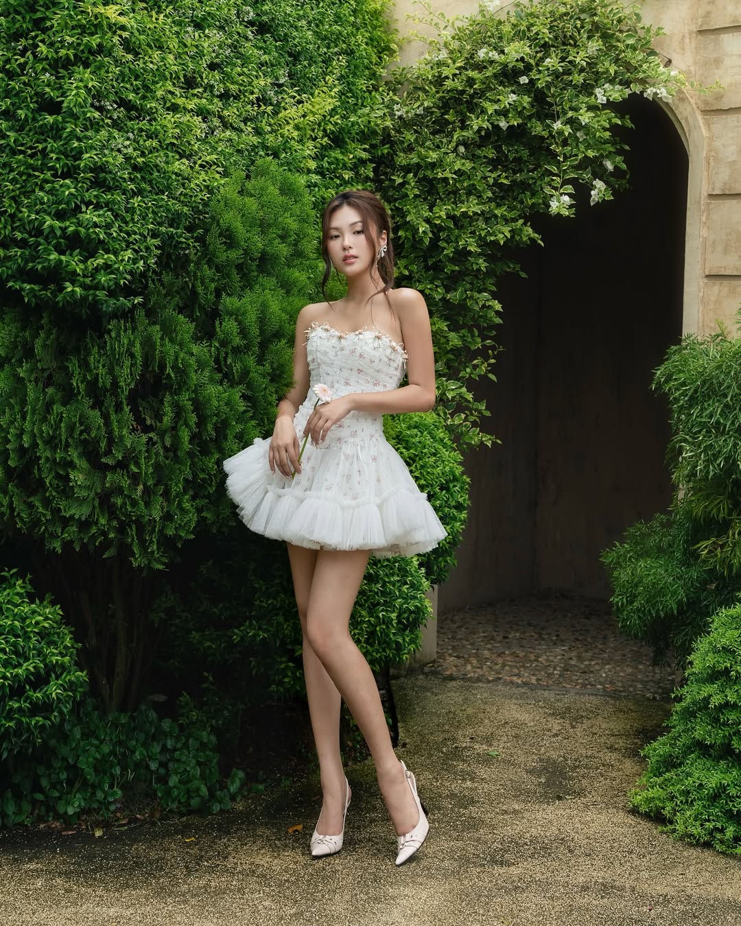 LANE CI - MOUDY DRESS / White