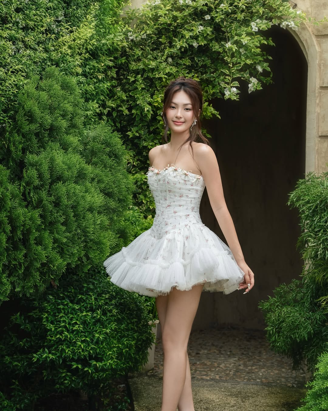 LANE CI - MOUDY DRESS / White